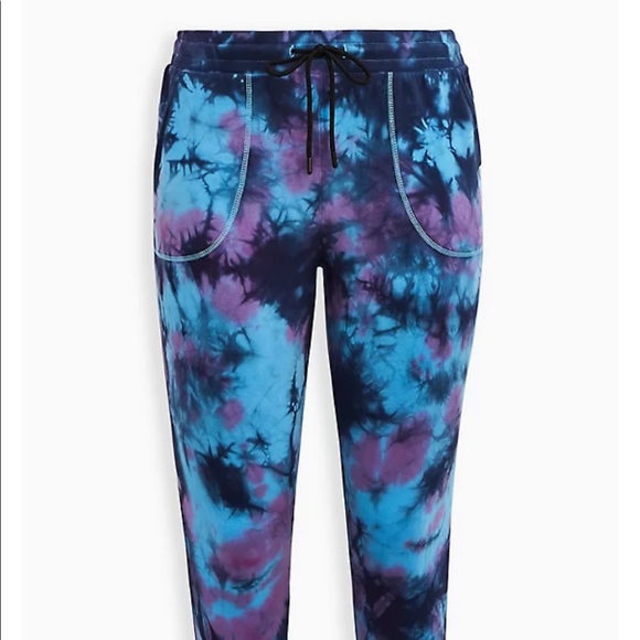 TORRID Fleece Tie Dye Joggers - Picture 5 of 8